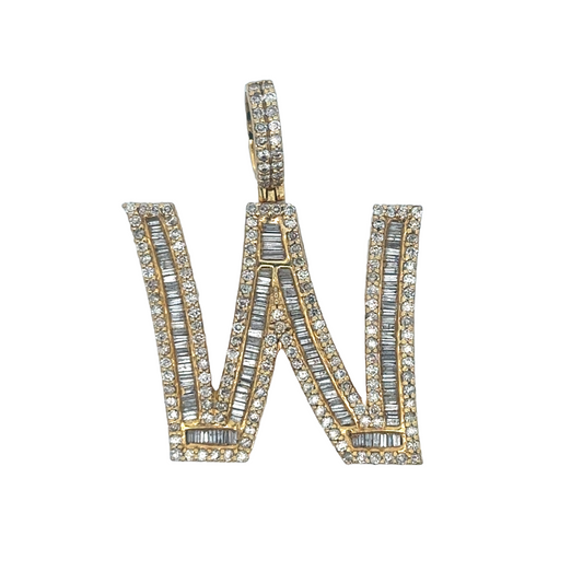 "W" Initial Pendant