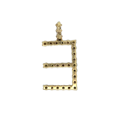 "E" Initial Pendant