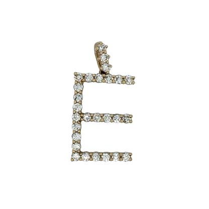 "E" Initial Pendant