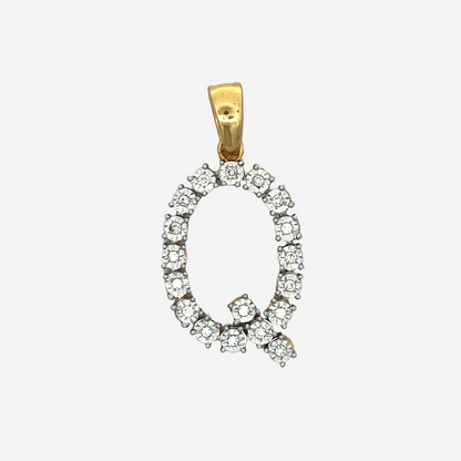 "Q" Initial Pendant