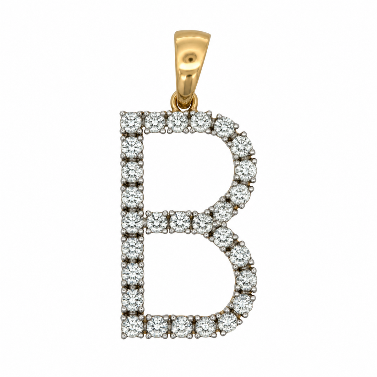 "B" Initial Pendant