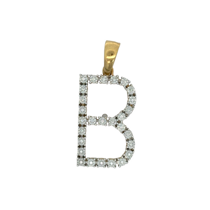 "B" Initial Pendant