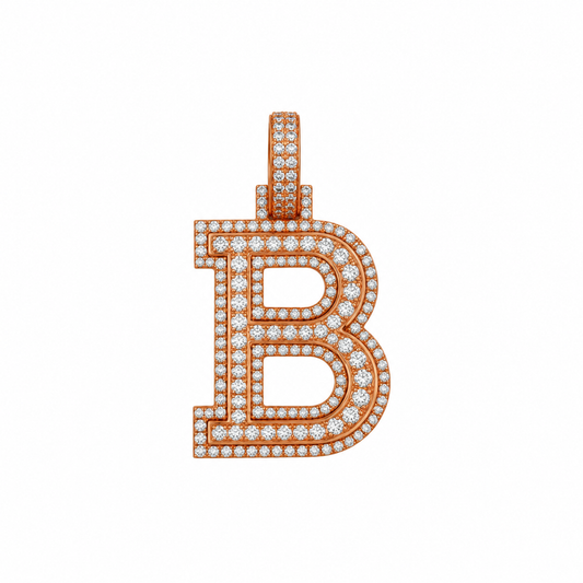 "B" Initial Pendant