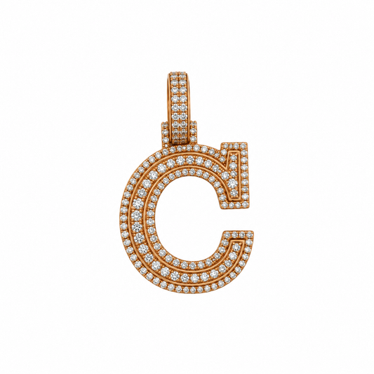 "C" Initial Pendant