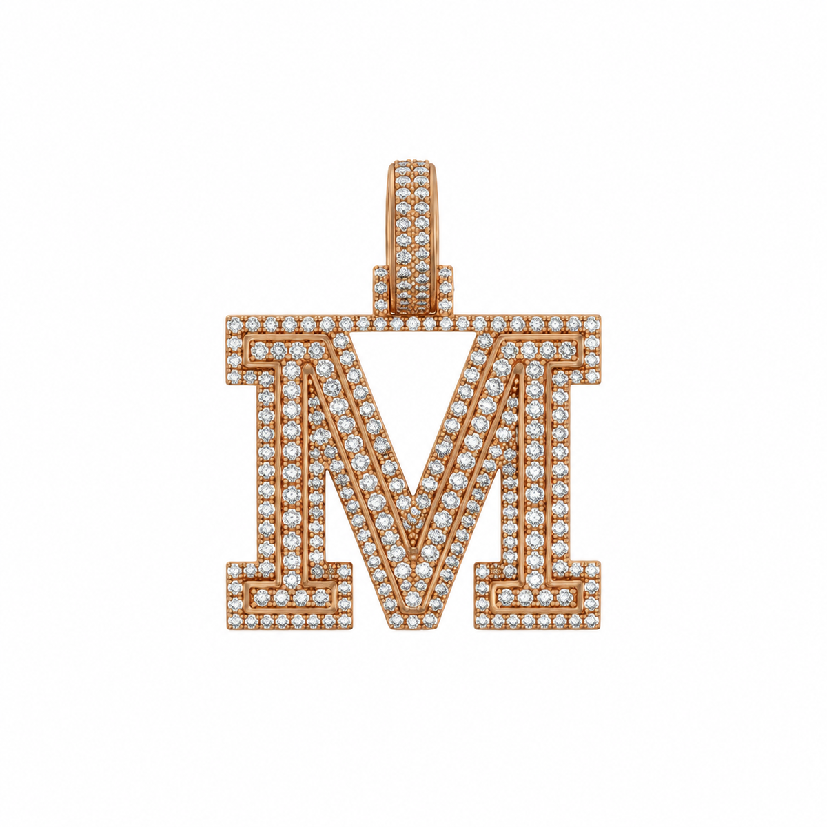 "M" Initial Pendant