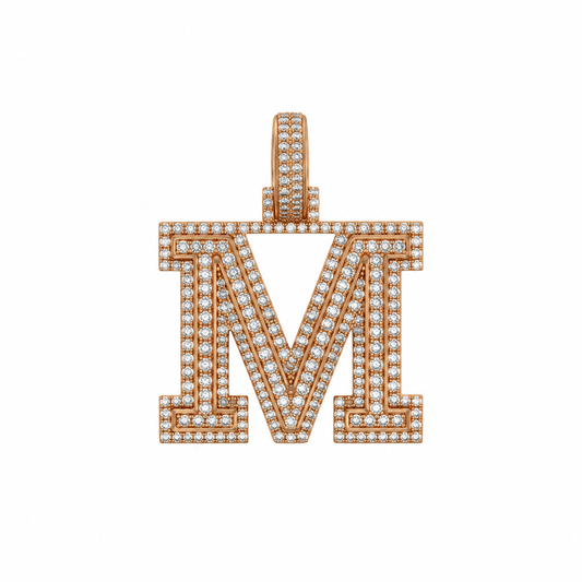 "M" Initial Pendant