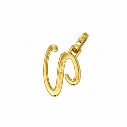 "v" Initial Pendant