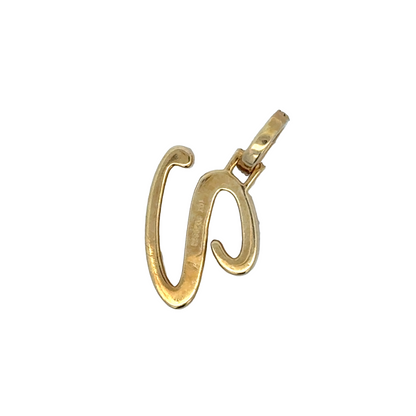 "v" Initial Pendant
