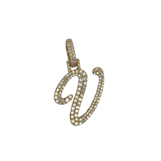 "v" Initial Pendant