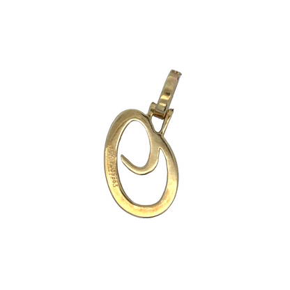 "o" Initial Pendant