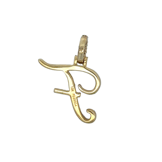 "F" Initial Pendant