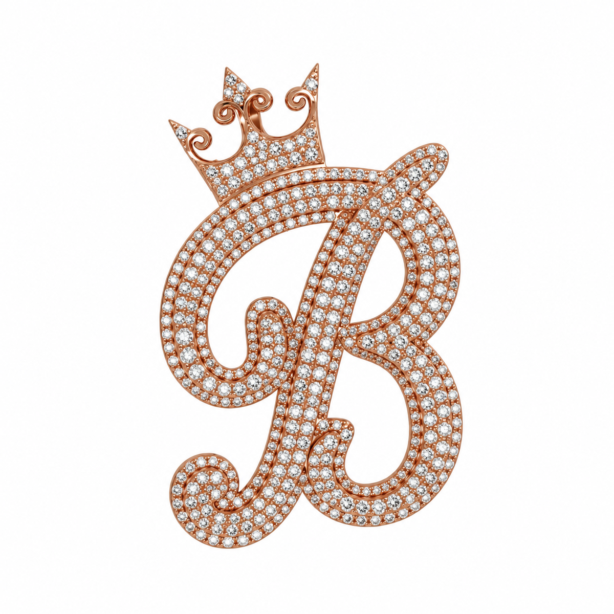 "B" Initial Pendant