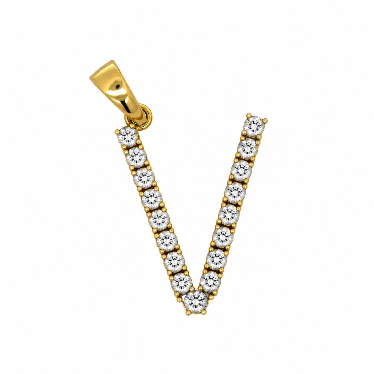 "V" Initial Pendant
