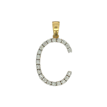 "C" Initial Pendant