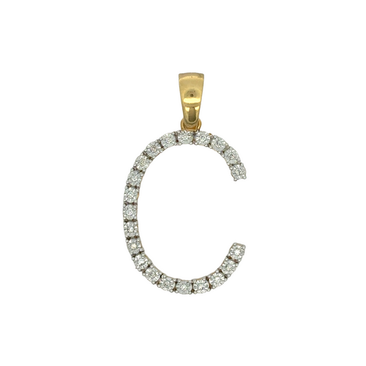 "C" Initial Pendant