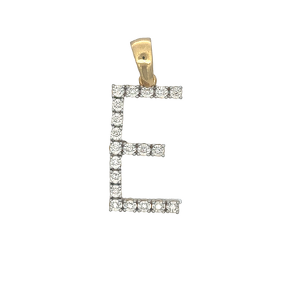 "E" Initial Pendant