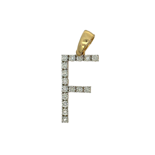 "F" Initial Pendant
