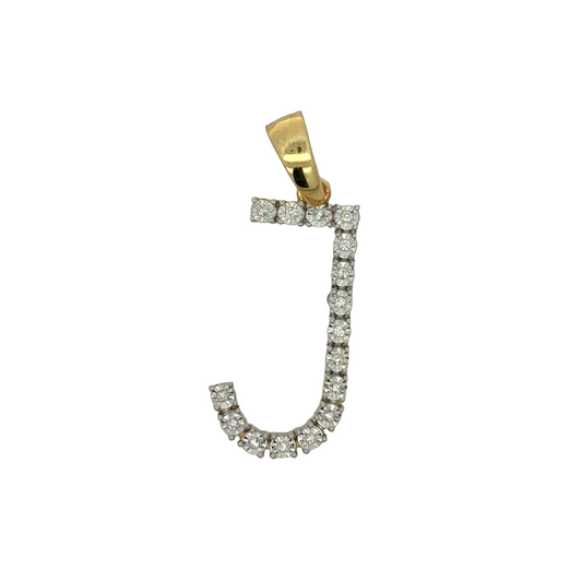 "J" Initial Pendant