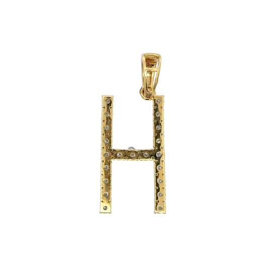 "H" Initial Pendant