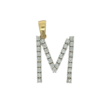 "M" Initial Pendant