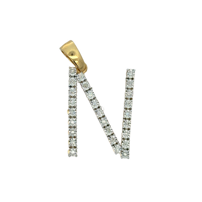 "N" Initial Pendant