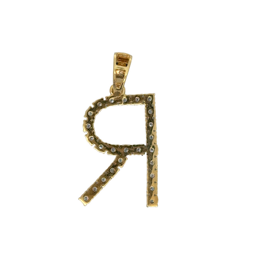 "R" Initial Pendant
