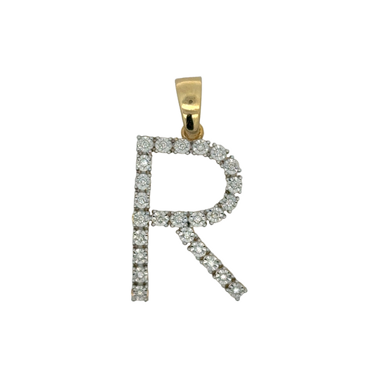 "R" Initial Pendant