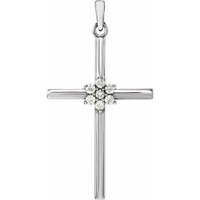 14k-white-gold-1/10-ctw-natural-diamond-cross-pendant