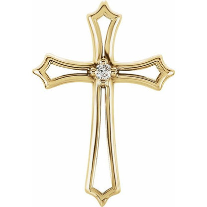 14k-yellow-gold-.015-ctw-natural-diamond-cross-pendant
