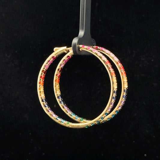 Birthstone Hoops