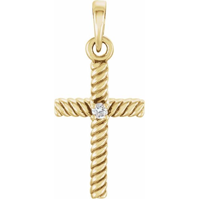 14k-yellow-gold-.015-ct-natural-diamond-cross-pendant