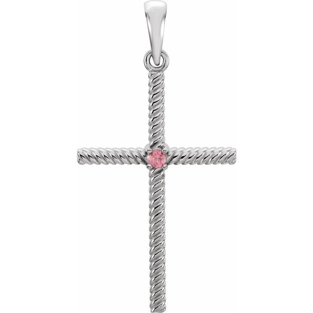14k-white-gold-natural-pink-tourmaline-cross-pendant