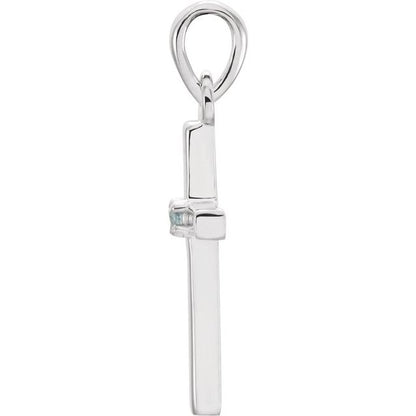 14k-white-gold-natural-aquamarine-cross-pendant