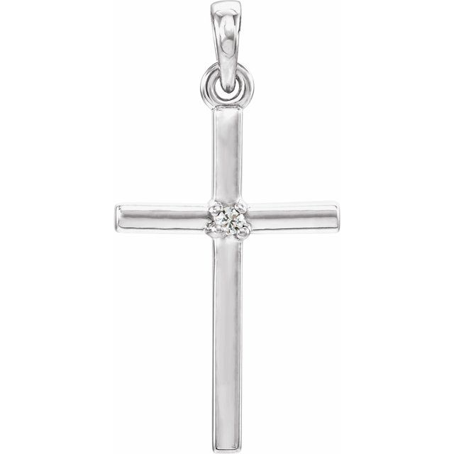 14k-white-gold-natural-white-sapphire-cross-pendant