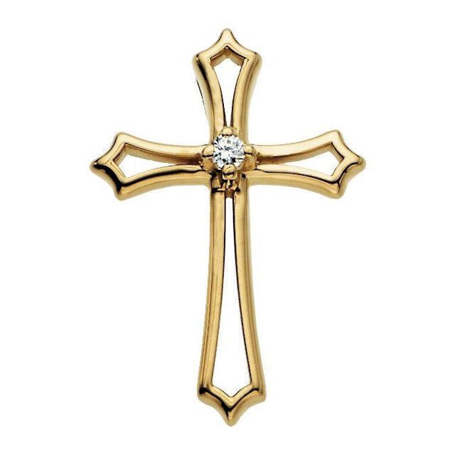 14k-yellow-gold-.015-ctw-natural-diamond-cross-pendant