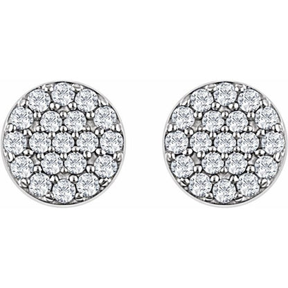 14k-white-gold-1/3-ctw-natural-diamond-cluster-earrings