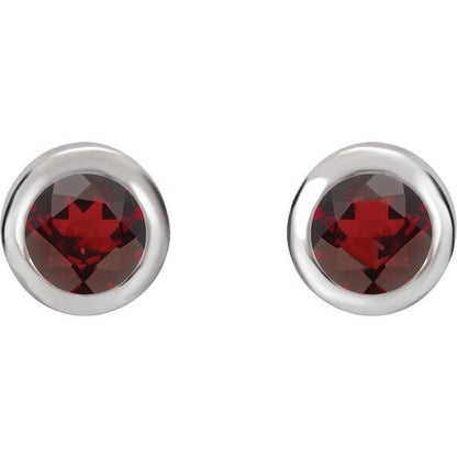 14k-white-gold-natural-mozambique-garnet-bezel-set-earrings