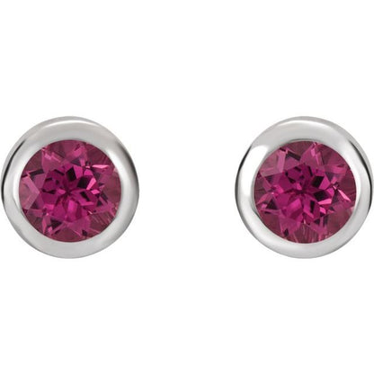 14k-white-gold-natural-pink-tourmaline-bezel-set-earrings