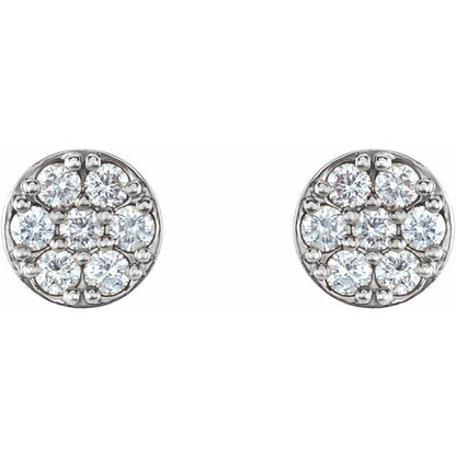 14k-white-gold-3/8-ctw-natural-diamond-cluster-earrings