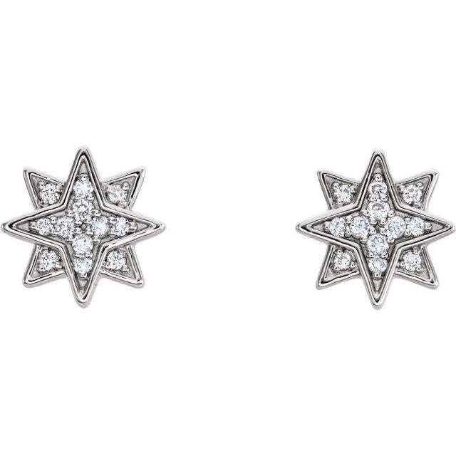 14k-white-gold-.08-ctw-natural-diamond-star-earrings