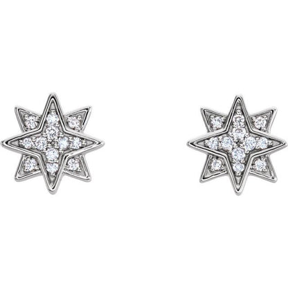 14k-white-gold-.08-ctw-natural-diamond-star-earrings