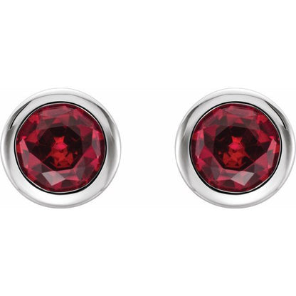 14k-white-gold-natural-ruby-bezel-set-earrings