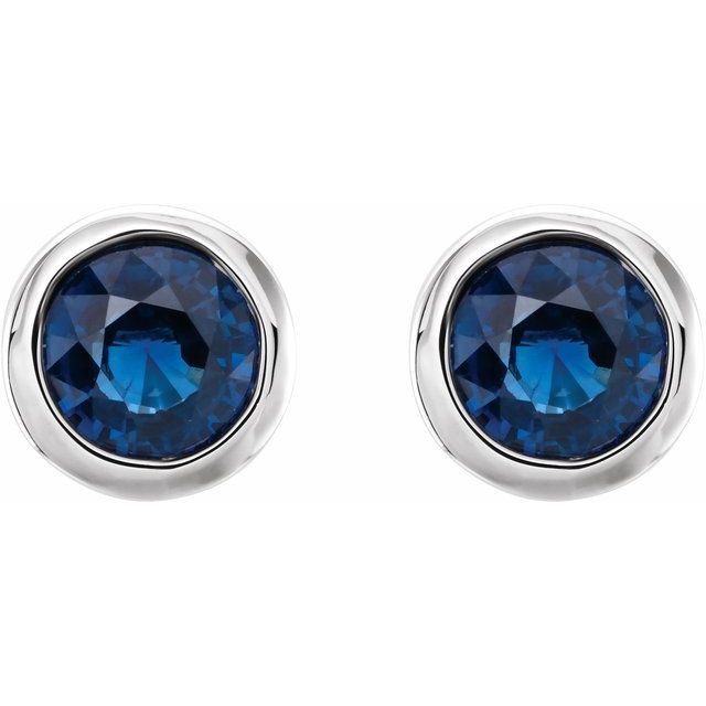 14k-white-gold-natural-blue-sapphire-bezel-set-earrings