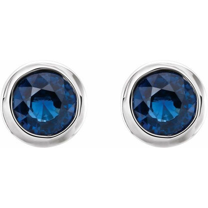 14k-white-gold-natural-blue-sapphire-bezel-set-earrings