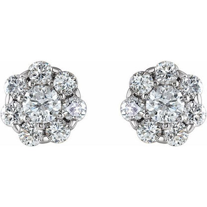 14k-white-gold-natural-ruby-&-1-1/8-ctw-natural-diamond-cluster-earrings