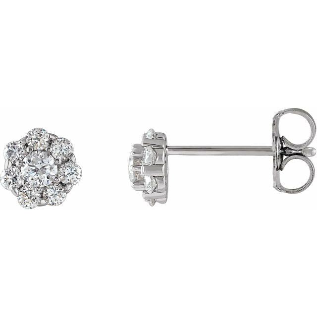 14k-white-gold-natural-ruby-&-1-1/8-ctw-natural-diamond-cluster-earrings