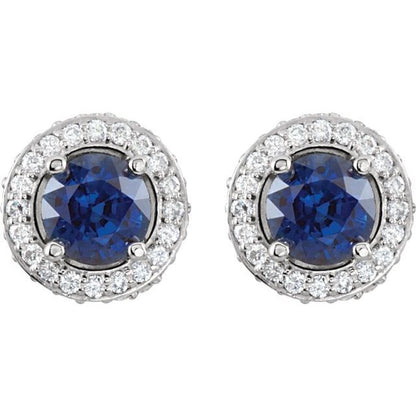 platinum-natural-blue-sapphire-&-1/3-ctw-natural-diamond-earrings