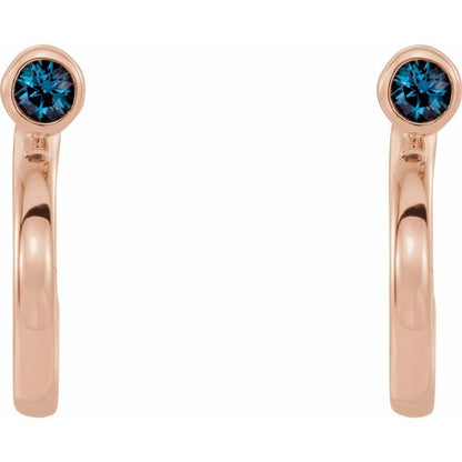 14k-rose-gold--natural-alexandrite-huggie-j-hoop-earring