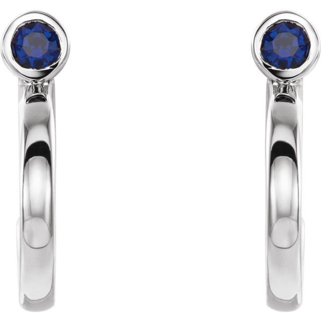 14k-white-gold--natural-blue-sapphire-huggie-j-hoop-earring