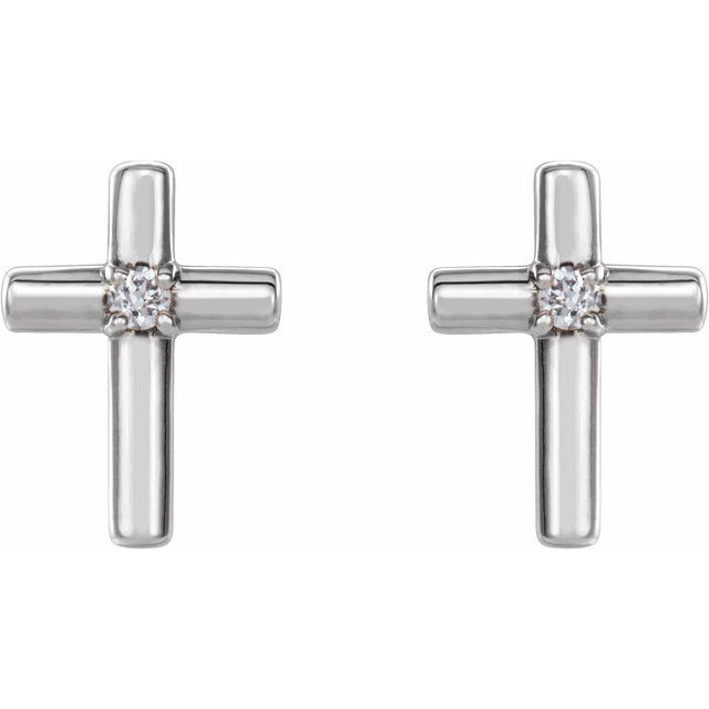 14k-white-gold-.01-ctw-natural-diamond-cross-earrings